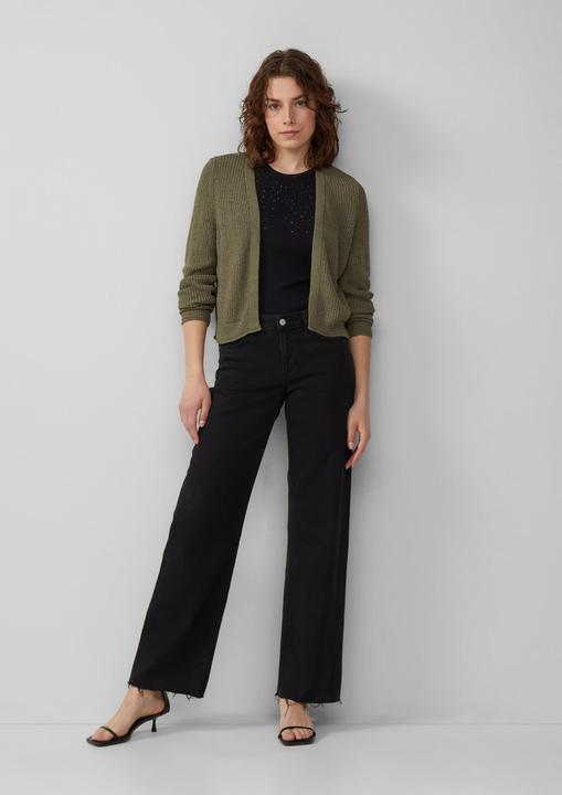 Produktbild S.Oliver Strickjacke Strickjacke aus Bändchengarn (L)