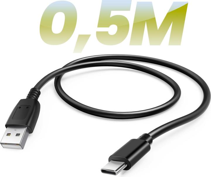 Produktbild Maxlife Kabel USB - USB-C 0,5 m 2A schwarz (0.50 m, 10 W)
