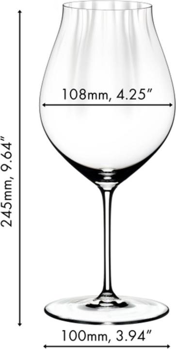 Actual product image Riedel Performance Pinot Noir glasses including polishing cloth (83 cl, 2 Glasses, Red wine glasses)