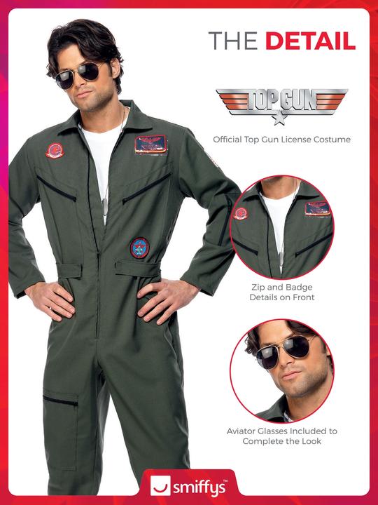 Image du produit Smiffys Costume Top Gun pour hommes (M)