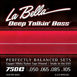 Produktbild La Bella Bass 750C White Nylon 050/105 (Gitarre)