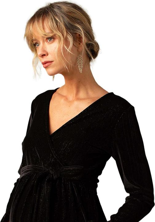Actual product image Envie de Fraise Wickelkleid aus Velours für Schwangerschaft und Stillzeit (42)