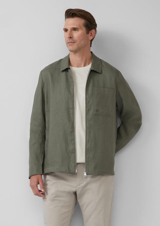 Image du produit S.Oliver Indoor-Jacke Overshirt aus Leinen mit Eingrifftaschen (56)