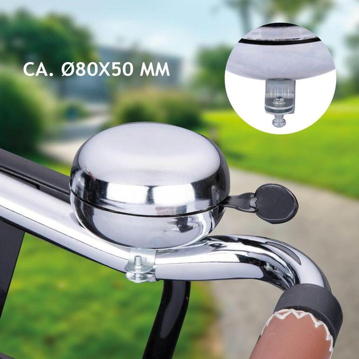 Actual product image Dunlop Bike bell retro silver