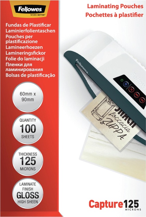 Actual product image Fellowes Capture (ID card format, 100 Piece, 125 µm)