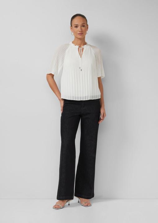 Immagine prodotto s.Oliver Bluse Festliche Chiffon-Bluse mit Plissee und Rüschen (46)