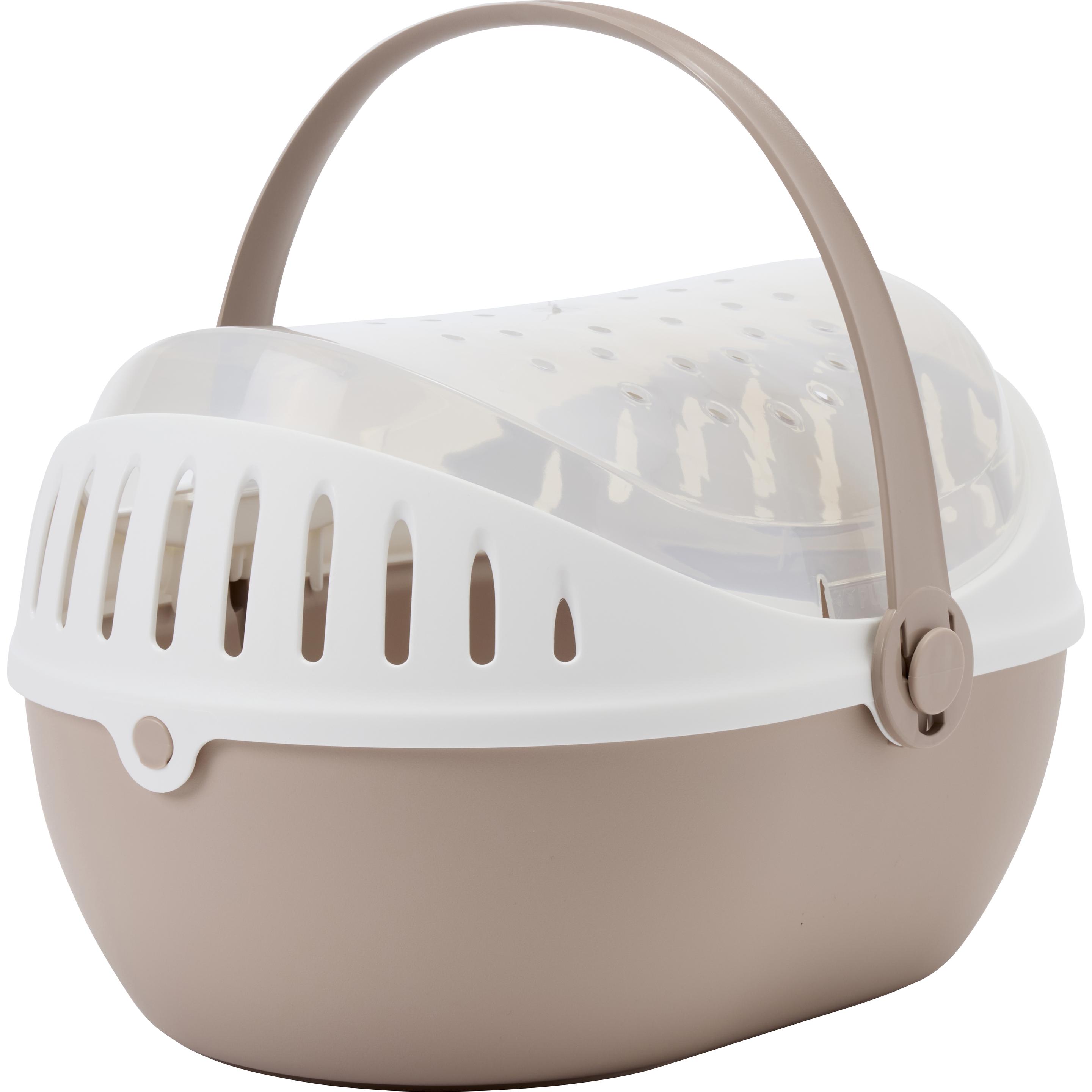 Savic Scatola da trasporto Elmo L 36x28x22 rosa champagne, Trasporto animali