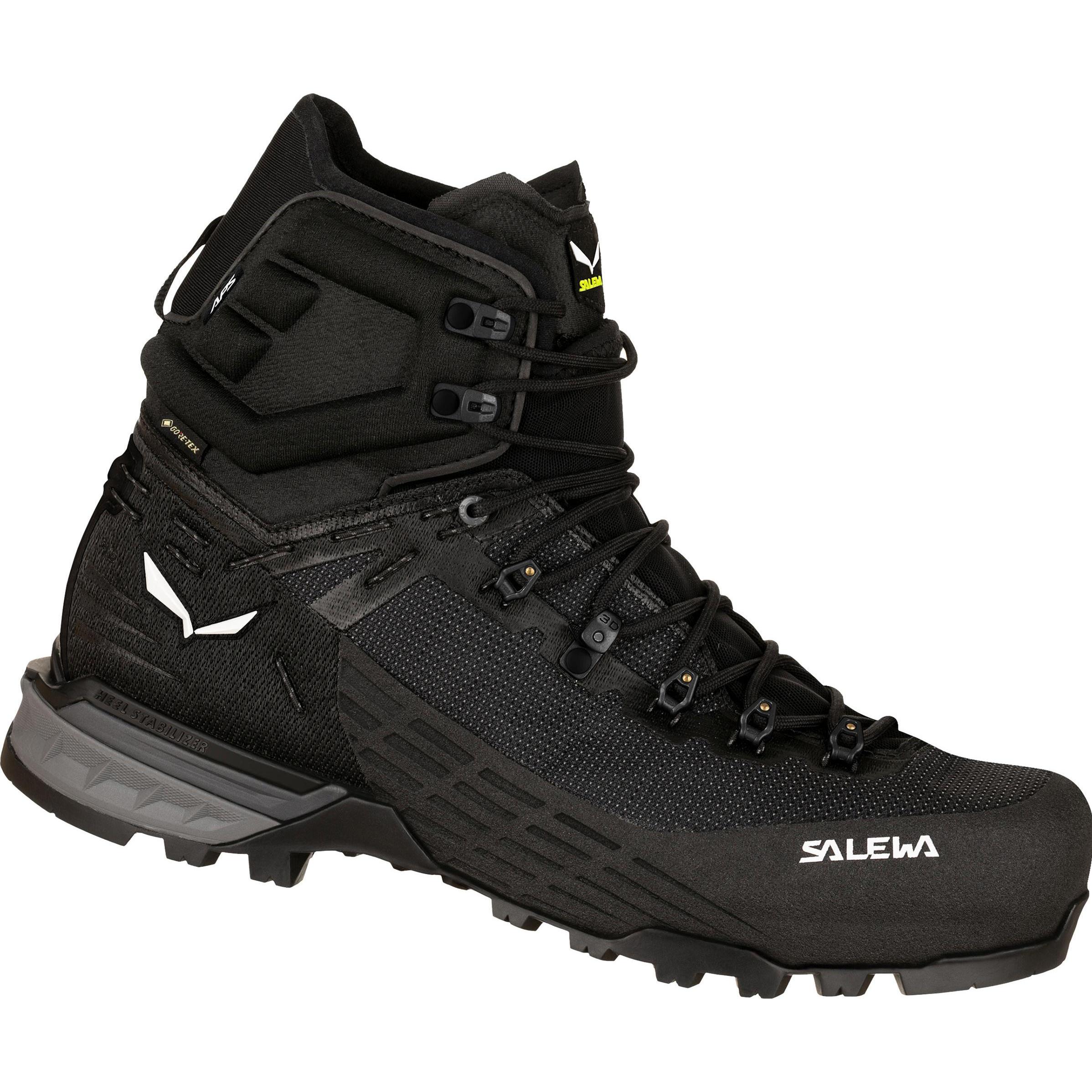 Salewa, Herren, Wanderschuhe, Ortles Edge Mid Gore-Tex Schuh (40.5), Schwarz