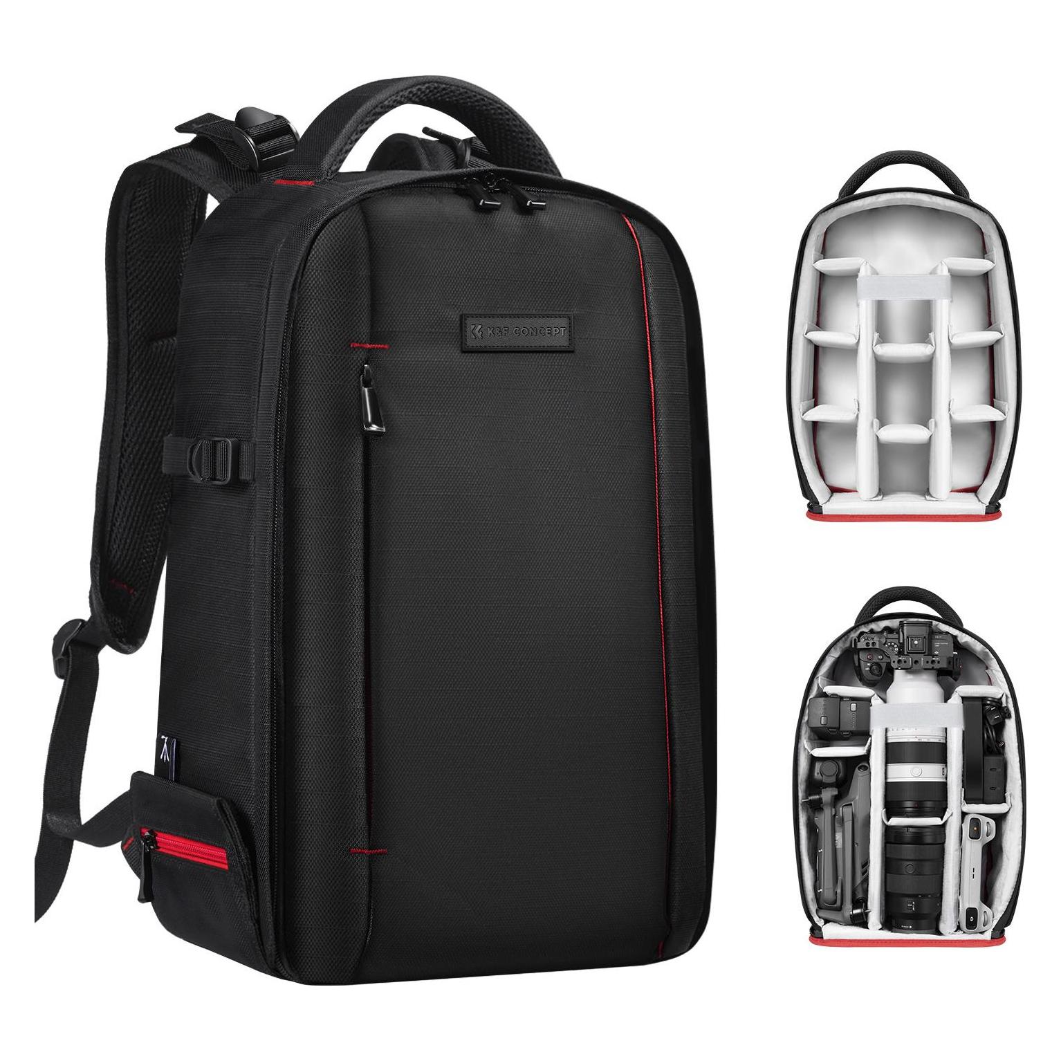 K&F Concept Beta V3 18L Photo Backpack (18 l), Kameratasche, Grau