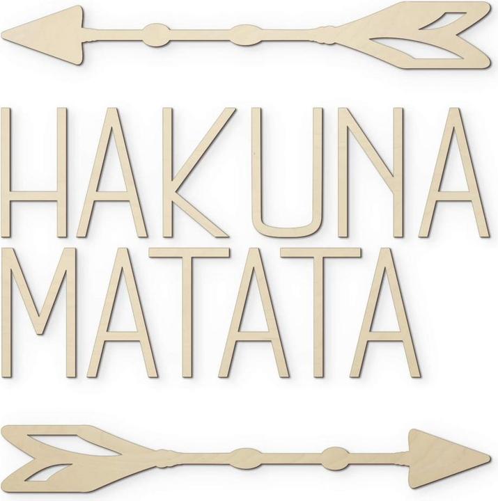 Immagine prodotto Trenddeko Pioppo Hakuna Matata con frecce