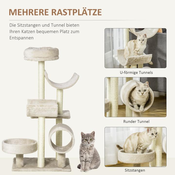 Actual product image PawHut Climbing tree (105 cm, Beige)