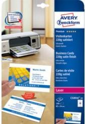 Productafbeelding Avery Premium visitekaartjes, gladde randen, 85x54mm (220 g/m², 500 x, 8,5 x 5,4 cm)
