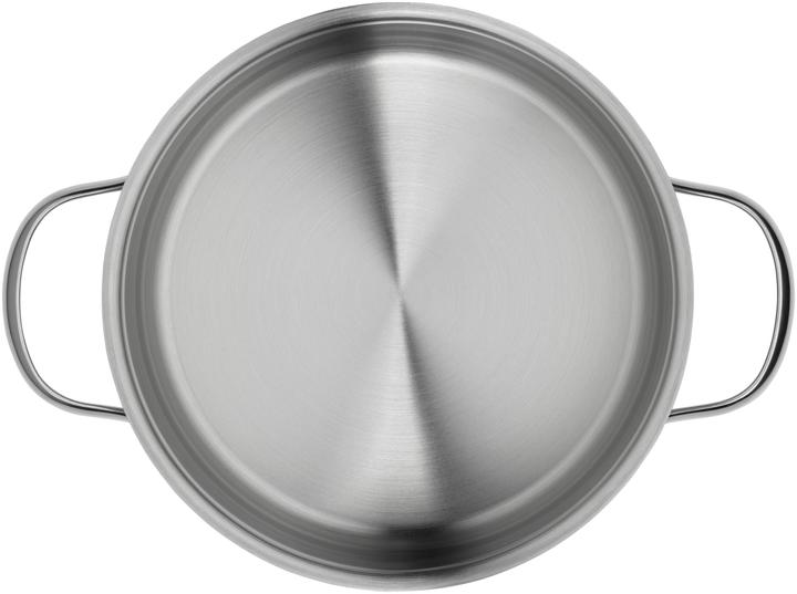 Produktbild WMF Kochtopf Bratentopf Induktion 20cm Glasdeckel 2,5l Provence Plus Edelstahl (20 cm, Bräter + Schmortopf, Edelstahl)