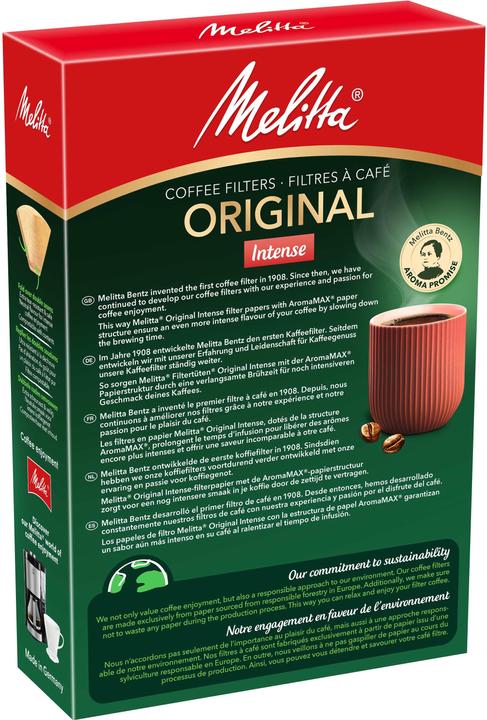 Immagine prodotto Melitta Filtro caffè Gourmet Intense 1x4 hvid 80 pezzi.