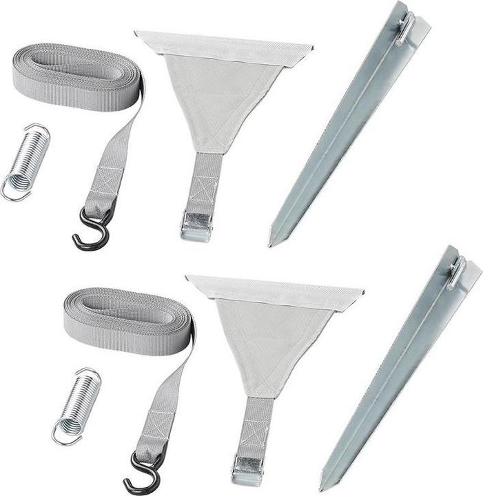ProPlus Storm bracing set 2x4.8M with keder fastening for awning rail