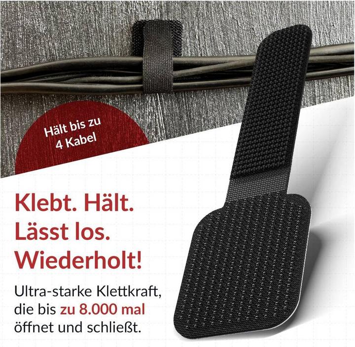 Productafbeelding Label-the-cable Klittenband kabelhouder (Klittenband kabelbinder, 90 mm, 50 Pcs.)