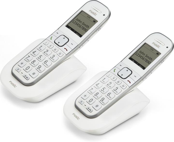 Produktbild Fysic FX-9000 DUO Senioren DECT telefoon - Extra luid gespreksvolume voor slechthorenden - Wit