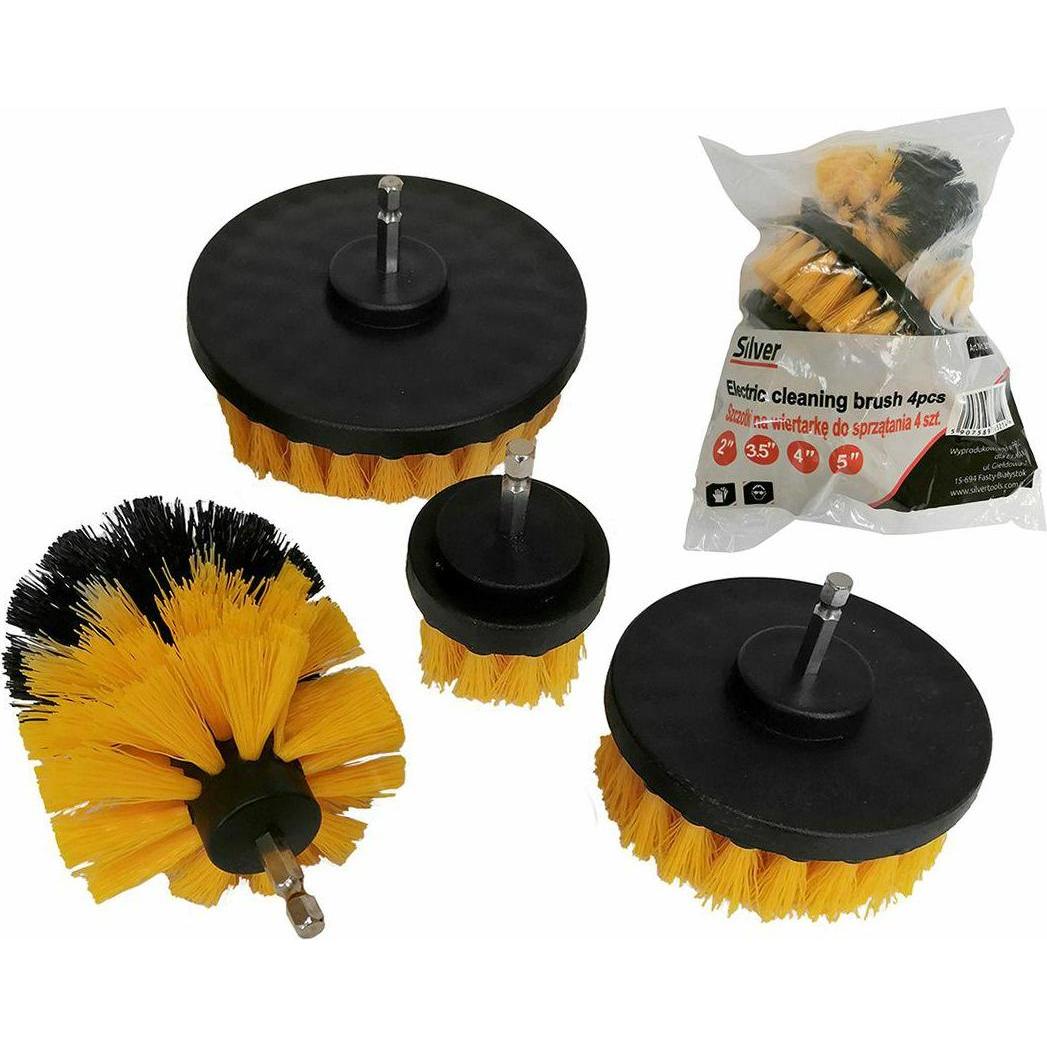 Silver, Abrasivi, Sidabrinis SPAZZOLE DI PULIZIA PER SCAVI 4pz/Sidabrinis