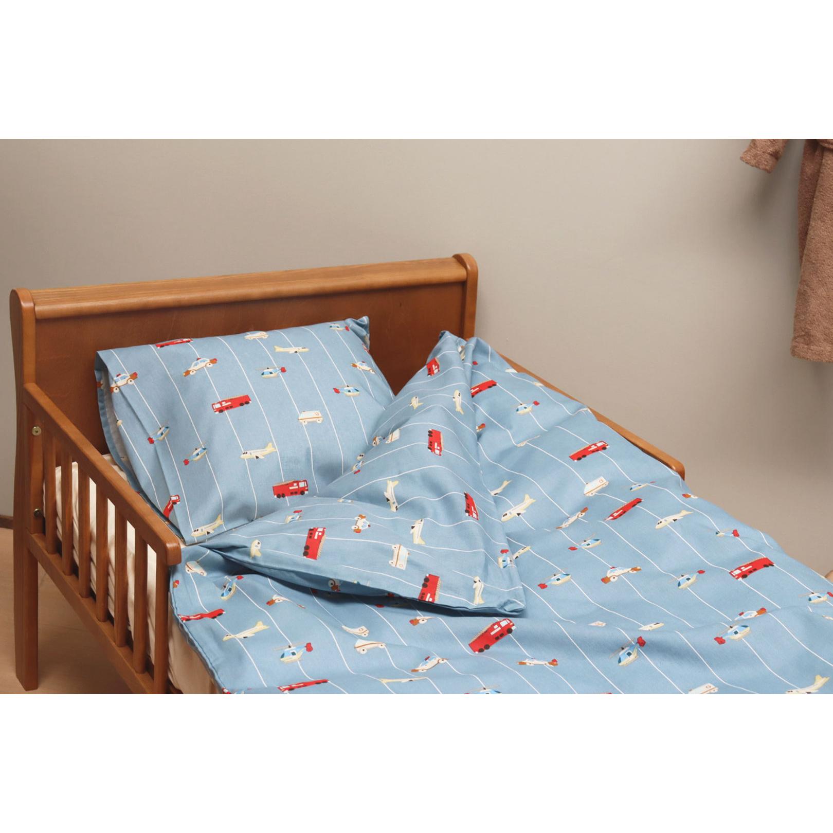 By Mats, Biancheria da letto bambini, Biancheria da letto Junior 100 x 140 cm - Auto a righe (MAT117)