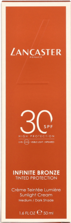 Actual product image Lancaster Infinite Bronze Sunlight Crème Sun Protection Factor 30 No 2 (Suntan cream, SPF 30, 50 ml, 80 g)