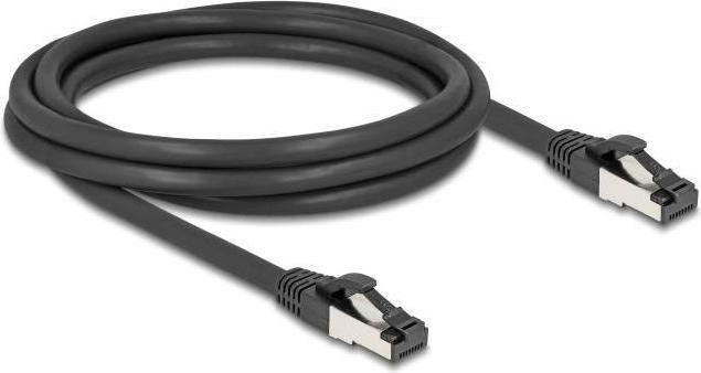 Actual product image Delock 80572 Cat.8.1 patch cable S/FTP 2m black (80572) (S/FTP, CAT8.1, 2 m)