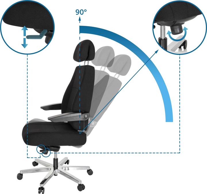 Image du produit Hjh Office 24 HOURS I (48 - 58 cm)