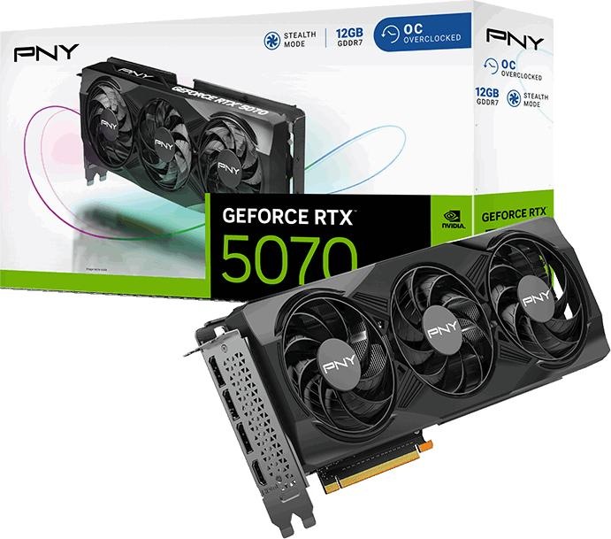 Produktbild PNY GeForce RTX 5070 Overclocked Triple Fan (12 GB)