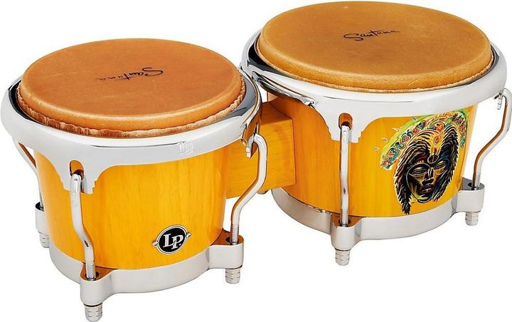 Latin Percussion Santana Comfort Curve II Oak Africa Speaks Bongos (bongos)