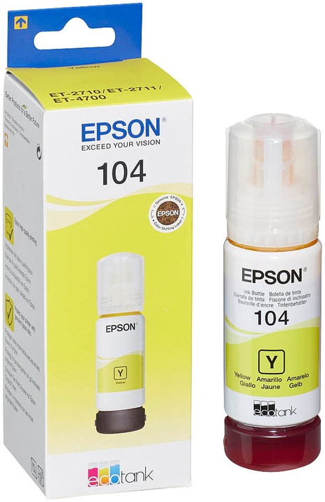 Actual product image Epson 104 (Y)