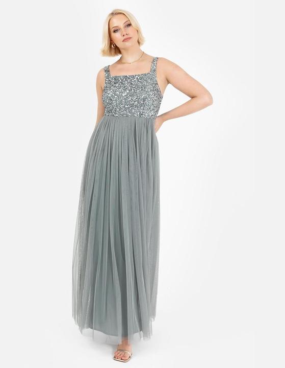 Image du produit Maya Deluxe Abito Midi Verde Nebbia (46)