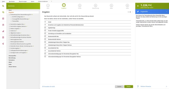 Actual product image Lexware QuickTax Deluxe 2020 (1 User, 12 months)