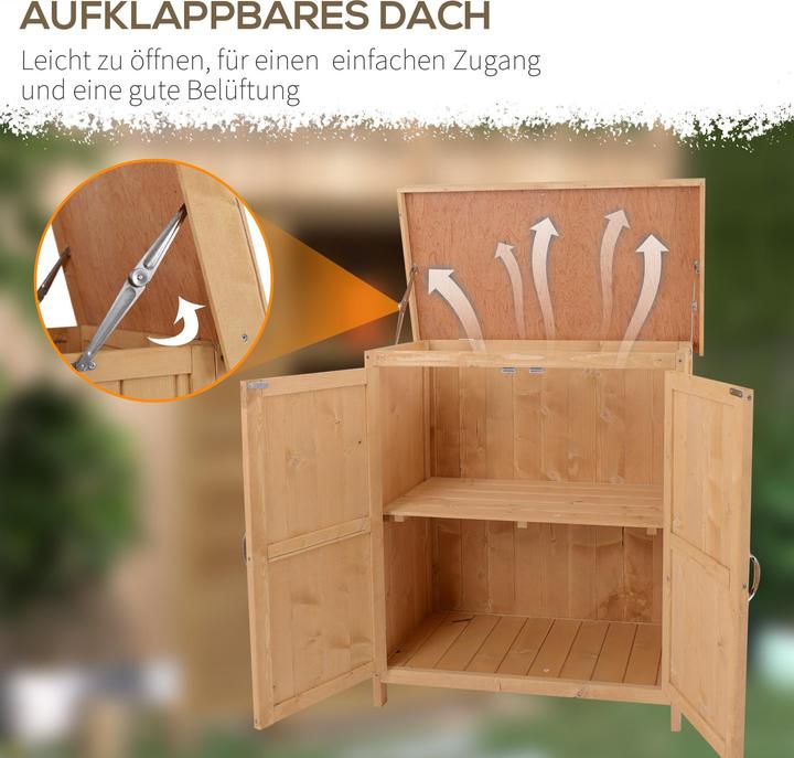 Produktbild Outsunny Geräteschrank mit 2 Fächer