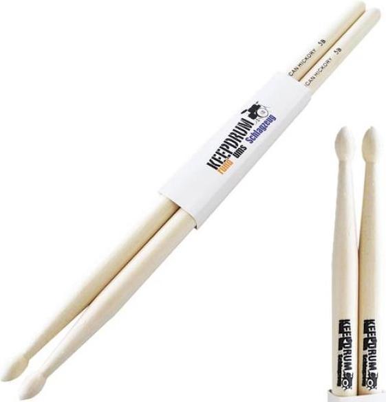 Produktbild keepdrum 5B Hickory Drumsticks 3 Paar (Schlagzeug)