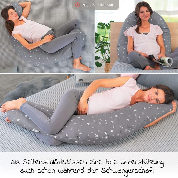 Produktbild Theraline Stillkissen "Das Original" mit Polyester Hohlfaser Füllung inkl. Bezug 190 cm (38 cm)