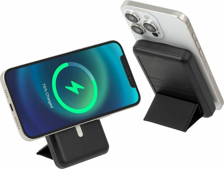 Actual product image Rivacase VA2604 Wireless Powerbank Magsafe Qi 15W, External battery with QC/PD 20W 10000 mAh fast charger (10000 mAh, 20 W, 18.50 Wh)