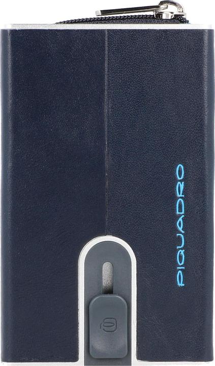 Immagine prodotto Piquadro Blue Square, Leather Card Holder, Square Sliding System with Zipp