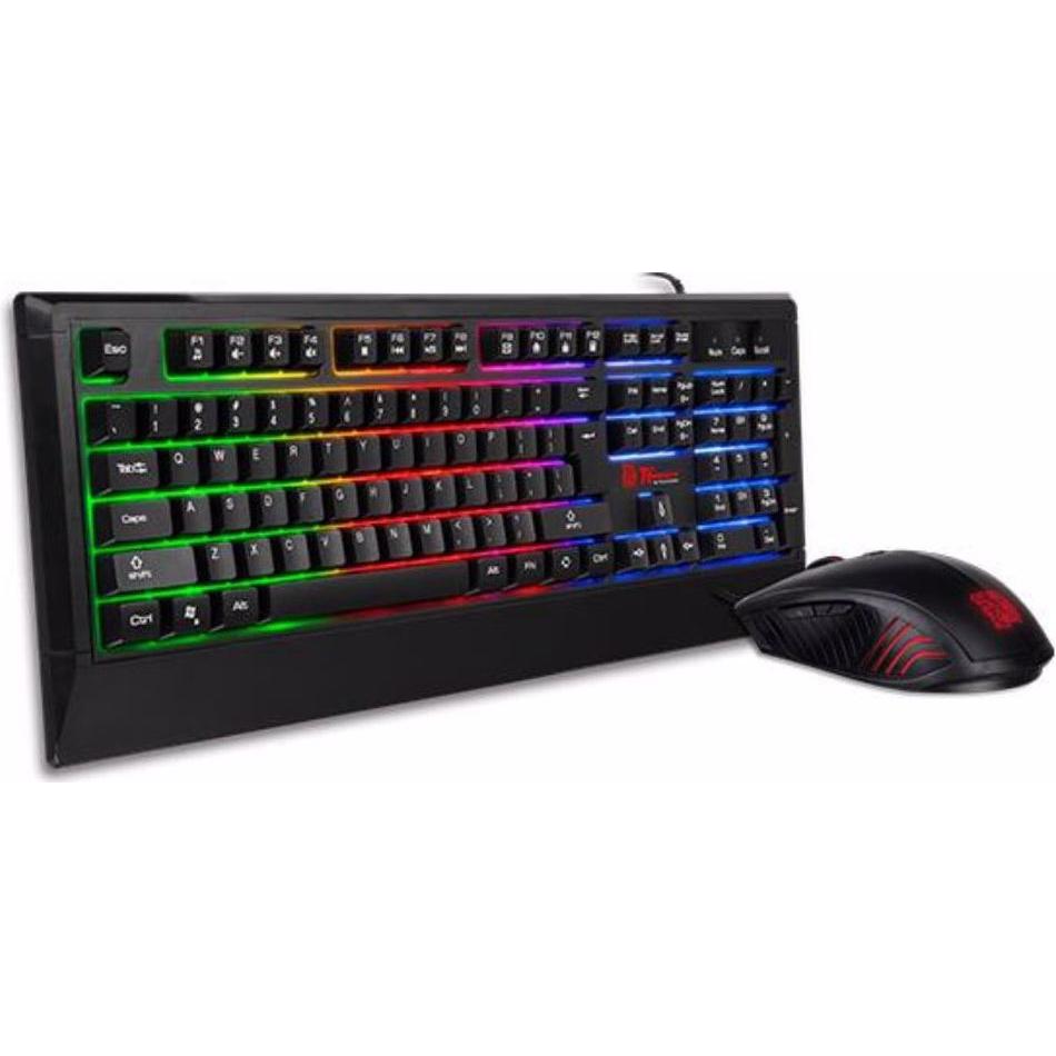 Tt eSPORTS Challenger Combo (DE, Kabelgebunden), Tastatur, Schwarz