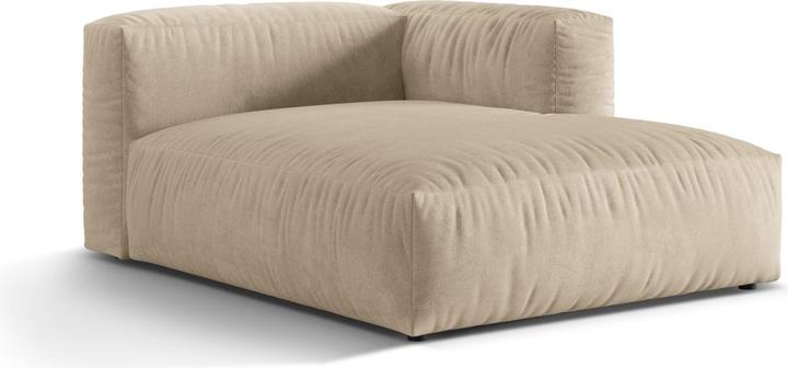 Image du produit Micadoni Chaise longue modulable droite, "Martina", 1 Place, 176x123x75 Fabriqué en Europe (Recamière)