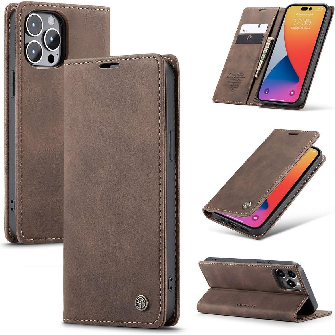 Thumbnail - König Design Hülle Handy Schutz Für iPhone 14 13 12 11 /Pro/Max Mini Plus Magnet Cover Tasche (Apple iPhone 14 Pro), Sma...