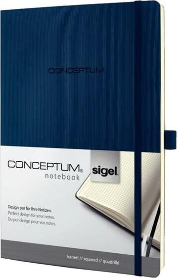 Actual product image Sigel Notebook CONCEPTUM Softcover Softwave (187 x 270 mm, Checked, Soft cover)