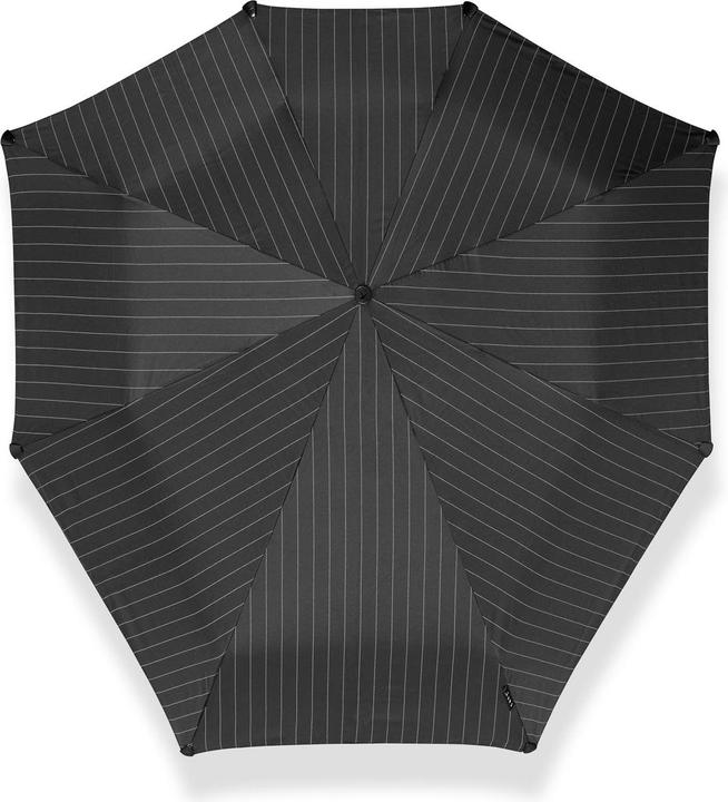 Produktbild Senz Mini Automatic Deluxe Foldable Storm Regenschirm, Pin Stripes Schwarz
