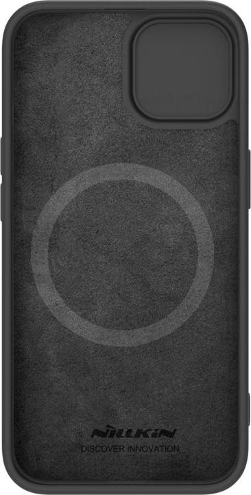 Produktbild Nillkin Silikonowe etui CamShield Silky Silicone Case do iPhone 15 Plus z os?on? na aparat - czarne (Apple iPhone 15 Plus)