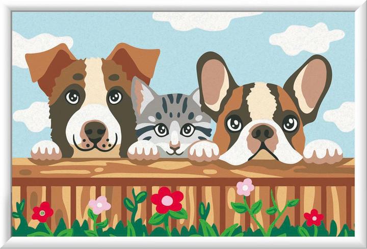 Actual product image Ravensburger CreArt - Peinture par numéro - Cats and Dogs