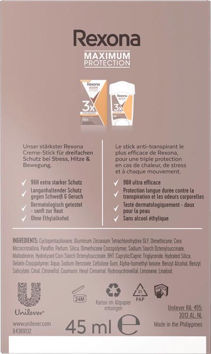 Actual product image Rexona Maximum Protection (Stick, 103 g)