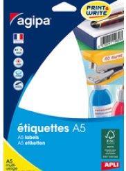 Actual product image Agipa Universal labels, diameter: 45 mm, round, white