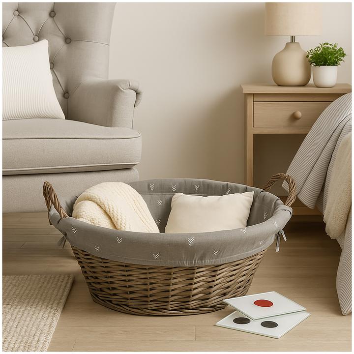 Immagine prodotto HTI-Living Cesto portaoggetti 57 x 44 cm in vimini (1 x, B, H)