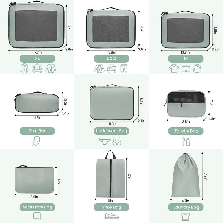 Immagine prodotto Prezon 10er-Set Gepäck-Organizer