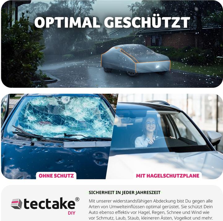 Image du produit tectake Bâche de voiture anti-grêle