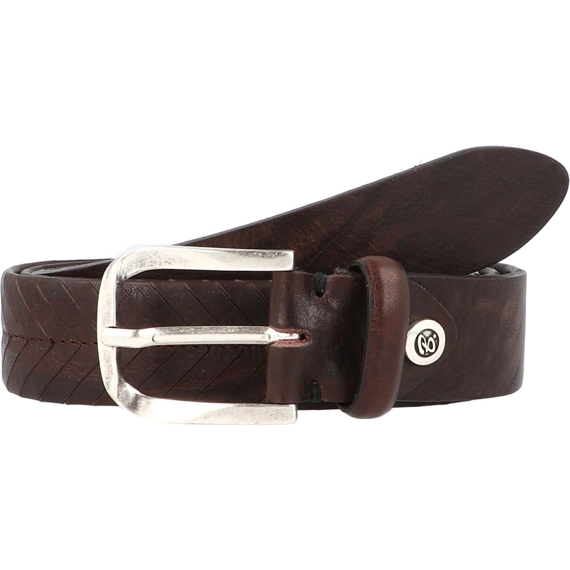 B.Belt, Herren, Gürtel, Vince Gürtel Leder, Braun, (110)