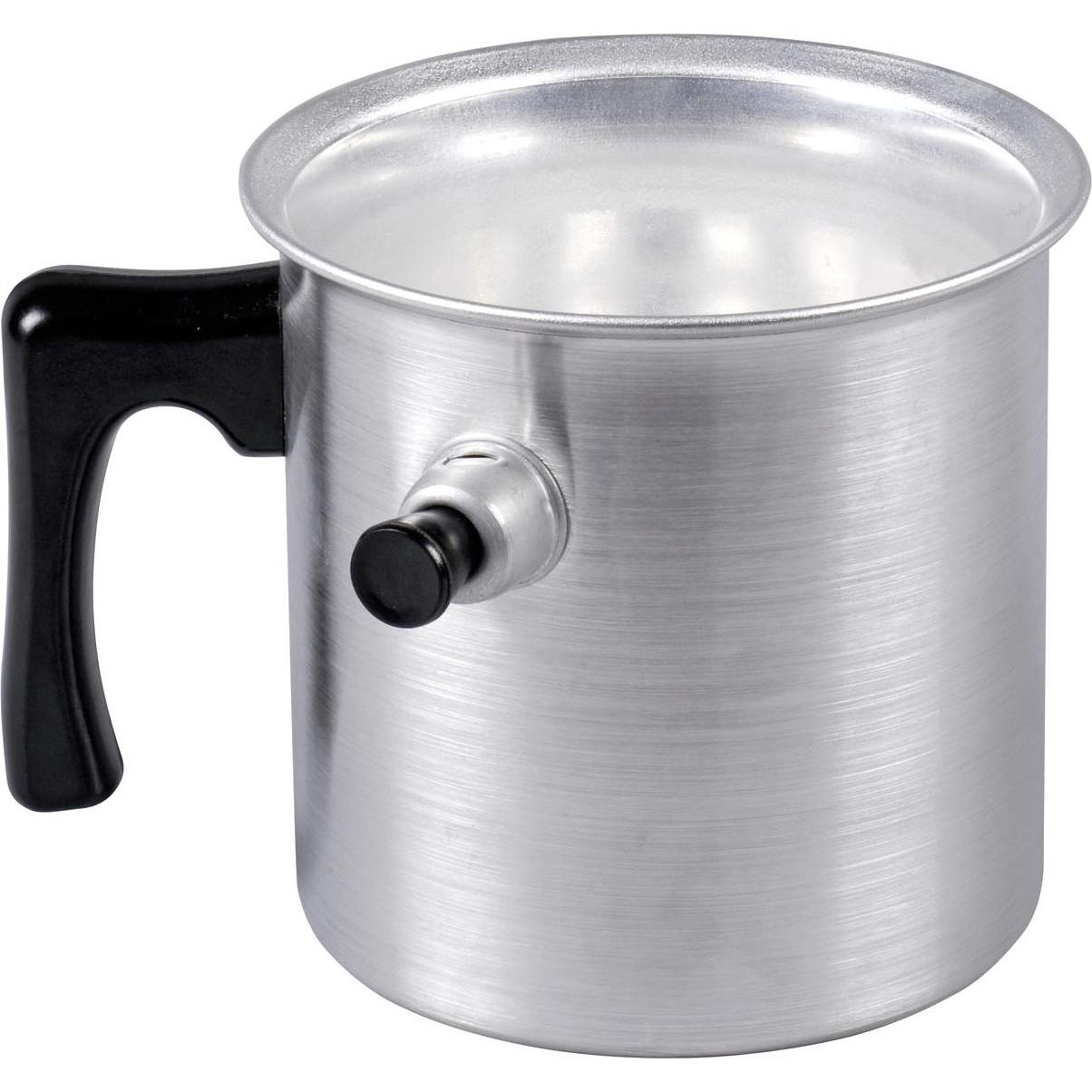Krüger Wasserbadkocher 1,5 l, Pfanne + Kochtopf, Silber